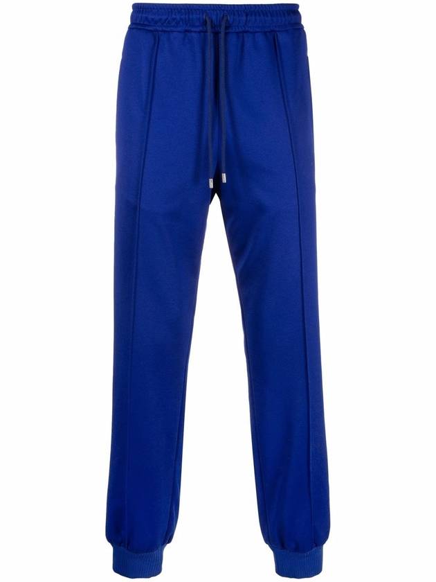 Men's Logo Striped Cotton Jogger Track Pants Blue - GUCCI - BALAAN.