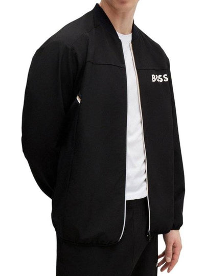 Signature Detail Stretch Poplin Tracksuit Black - HUGO BOSS - BALAAN 2