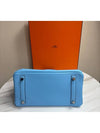 Birkin 25 Swift Celeste 7N Palladium Hardware - HERMES - BALAAN 3