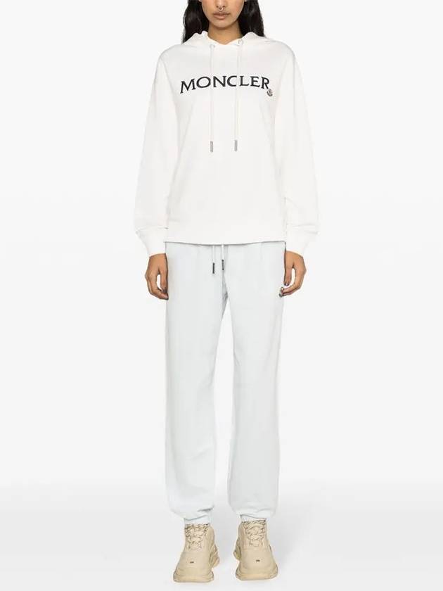 Embroidered logo hooded top white - MONCLER - BALAAN 3