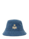 Haley Embroidered Logo Bucket Hat Light Blue - ISABEL MARANT - BALAAN 2