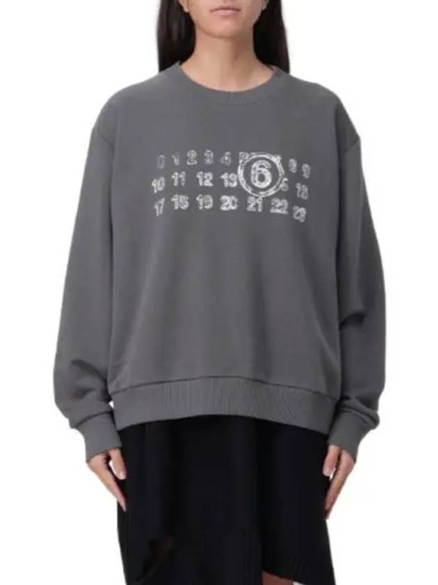 Numbering Logo Sweatshirt Washing Grey - MAISON MARGIELA - BALAAN 2