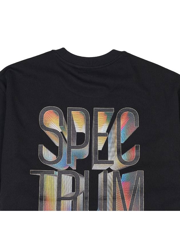 Spectrum Graphic Short Sleeve T-Shirt Black - SOLID HOMME - BALAAN 8