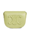 Folco Cuir Triomphe Calfskin Cross Bag Light Jade - CELINE - BALAAN 1