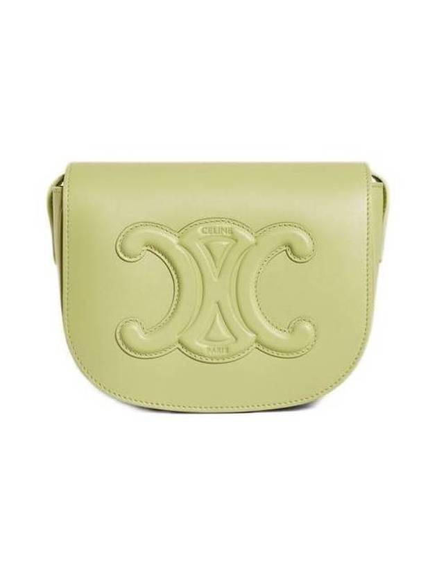 Folco Cuir Triomphe Calfskin Cross Bag Light Jade - CELINE - BALAAN 1