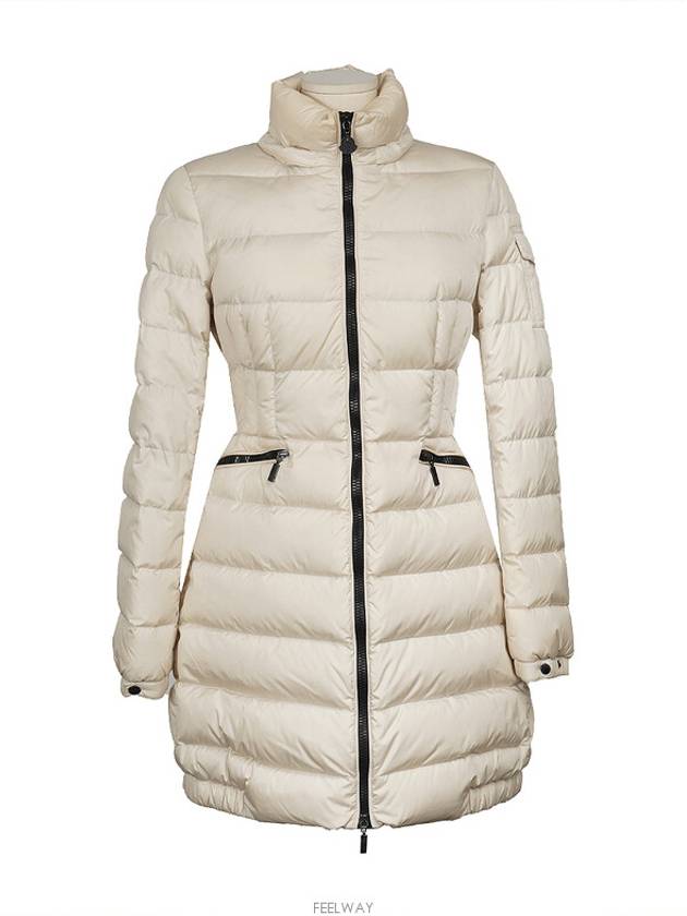 Moncler Charpal Hooded Long Down Jacket Ivory 1 74381 - MONCLER - BALAAN 5