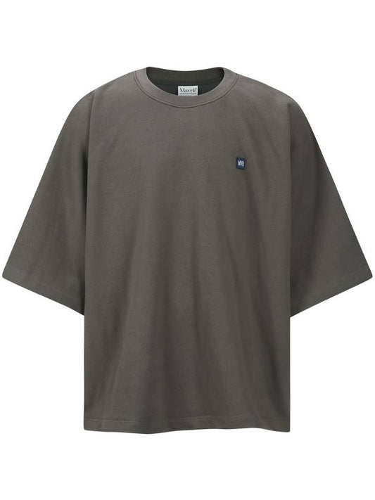 Unisex Blue Chip Off Overfit 34 T-Shirt Charcoal - MAVRK - BALAAN 1