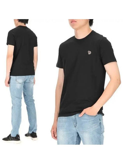 Zebra Logo Cotton Short Sleeve T-Shirt Black - PAUL SMITH - BALAAN 2