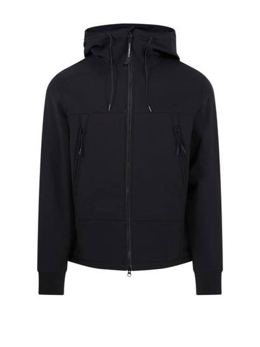 Men's Shell R Drawstring Goggle Hooded Jacket Black - CP COMPANY - BALAAN 1