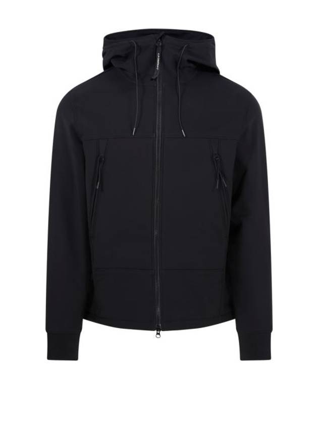 Men's Shell R Drawstring Goggle Hooded Jacket Black - CP COMPANY - BALAAN 1