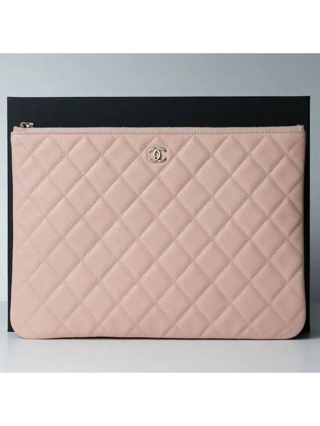 Classic Caviar Clutch Bag Pink A82545B10583NS841 - CHANEL - BALAAN 1