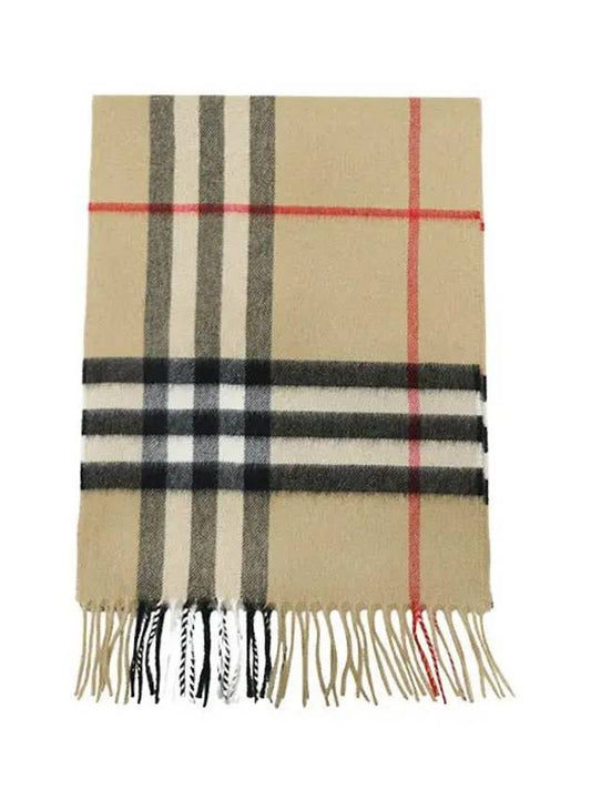 Vintage Check Cashmere Muffler Beige - BURBERRY - BALAAN 2