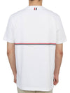 Midweight Jersey Short Sleeve T-Shirt White - THOM BROWNE - BALAAN 7