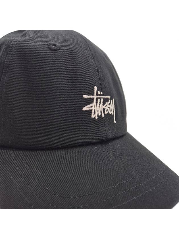 Low Pro Basic Strap Ball Cap Black 1311070 0001 - STUSSY - BALAAN 6