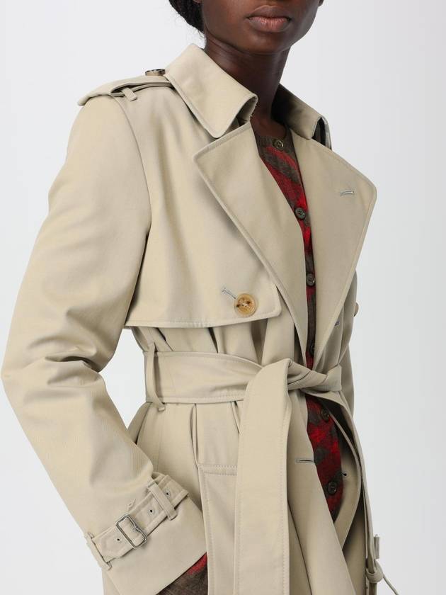 Cotton Blend Trench Coat Ivory - BURBERRY - BALAAN 6