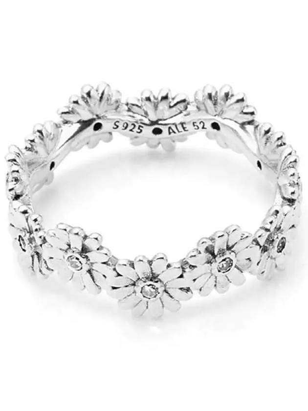 Women's Sparkling Daisy Flower Crown Ring Silver - PANDORA - BALAAN 4