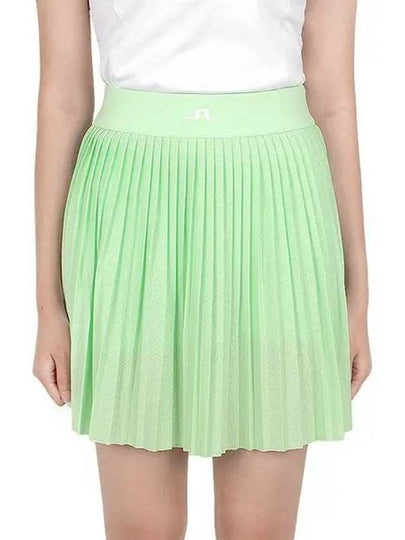 Women's Binx Pleated Skirt Green - J.LINDEBERG - BALAAN 2