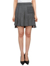 diagonal mini pleated skirt - THOM BROWNE - BALAAN 2