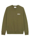 Monochrome Fox Head Patch Classic Sweatshirt Khaki - MAISON KITSUNE - BALAAN 2