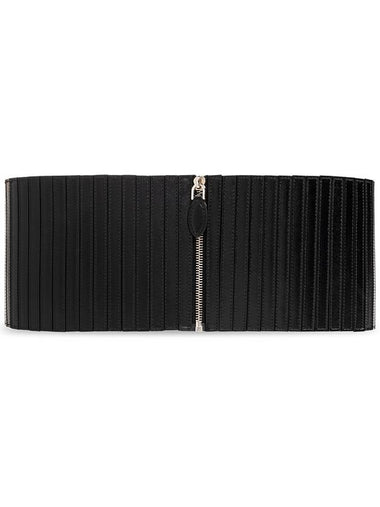 Alaïa Leather Waist Belt, Women's, Black - ALAIA - BALAAN 1