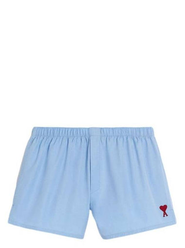 De Coeur Cotton Shorts Blue - AMI - BALAAN 1