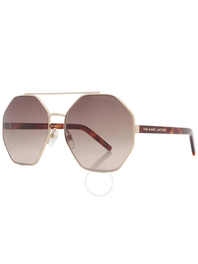 Marc Jacobs Brown Gradient Geometric Ladies Sunglasses MARC 524/S 006J/HA 60 - MARC JACOBS - BALAAN 3