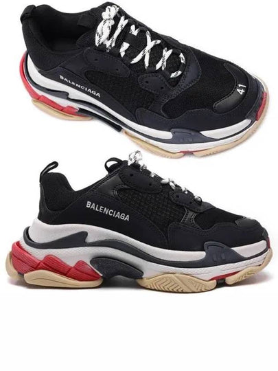 Triple S Low Top Sneakers Black - BALENCIAGA - BALAAN 2