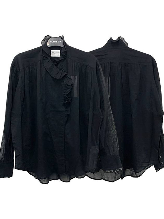 Ruffle Detail Blouse HT0001FAA1J03E - ISABEL MARANT ETOILE - BALAAN.