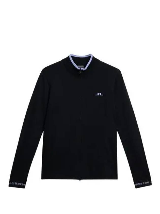 Almaida Full Zip Knit Top Black - J.LINDEBERG - BALAAN 2