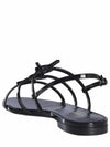 Women's Cassandra Open Sandals Black - SAINT LAURENT - BALAAN.