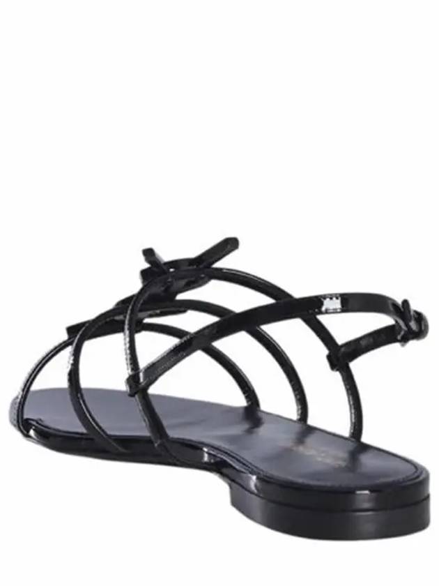 Women's Cassandra Open Sandals Black - SAINT LAURENT - BALAAN 6