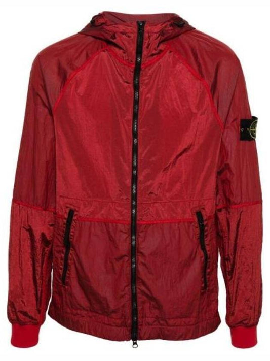 Nylon Metal Windbreaker Red - STONE ISLAND - BALAAN 1