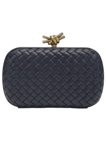 Knot clutch bag black - BOTTEGA VENETA - BALAAN 1