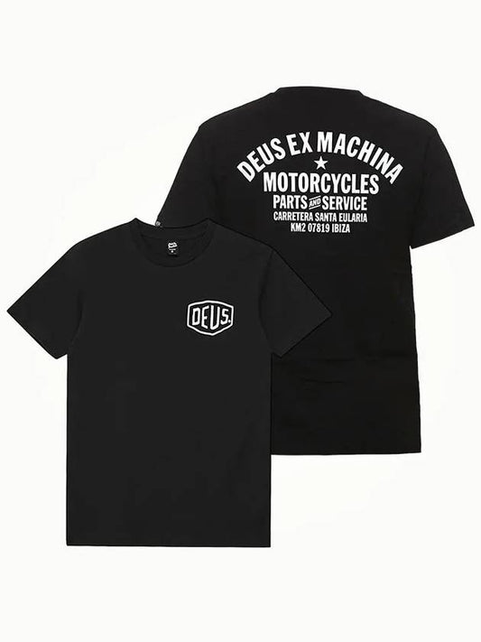 24 Season Deus Ibiza Address Short Sleeve T-Shirt Black DMW91808C - DEUS EX MACHINA - BALAAN 1