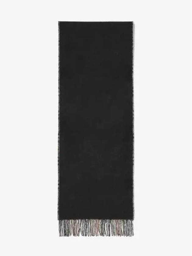 Check Cashmere Scarf Black - BURBERRY - BALAAN 2