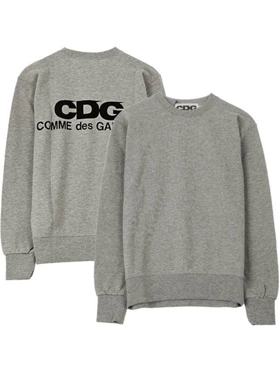 CDG Logo Print Sweatshirt Grey - COMME DES GARCONS - BALAAN 2