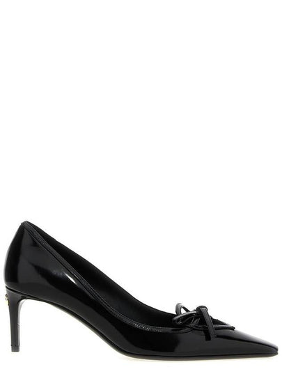 Shiny Calfskin Pumps Heel Black - DOLCE&GABBANA - BALAAN 2