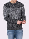 Bokashi coated knit that goes well with men's black NIT117 - IKALOOOK - BALAAN 2