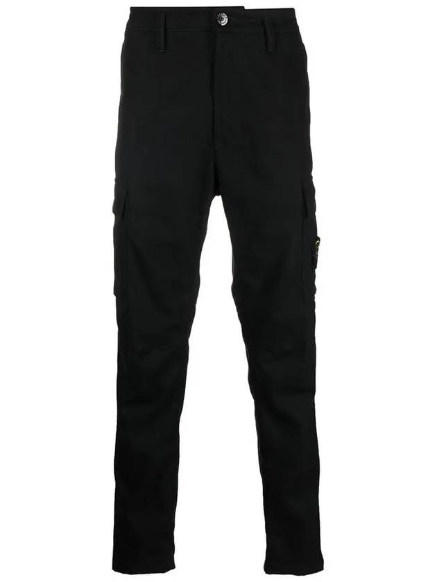 Wappen Patch Cargo Track Pants Black - STONE ISLAND - BALAAN 3