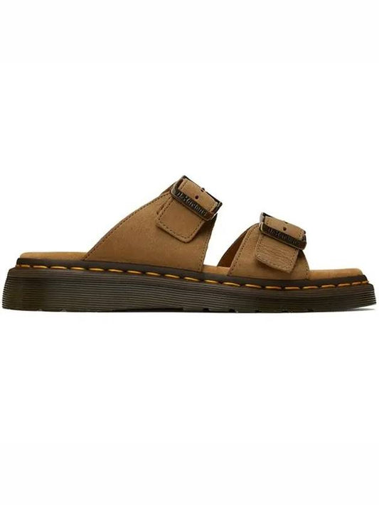 Josef double buckle suede sandals tan - DR. MARTENS - BALAAN 1