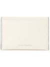 Folded Leather Card Wallet White - ACNE STUDIOS - BALAAN 2