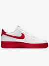 Air Force 1 Low Top Sneakers White Red Midsole - NIKE - BALAAN 4