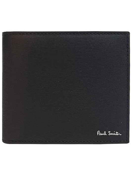 Logo Two-Tone Half Wallet Black Green M1A 4832 MSTRGS 79 - PAUL SMITH - BALAAN 2