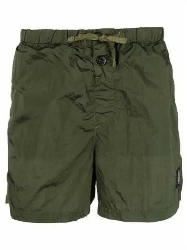 Men's Nylon Metal Swim Shorts Green - STONE ISLAND - BALAAN 2