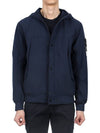 Light Soft Shell R E Dye Technology In Recycled Polyester Hooded Jacket Black - STONE ISLAND - BALAAN 4