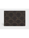 Triomphe Card Holder in Triomphe Canvas Tan - CELINE - BALAAN 4