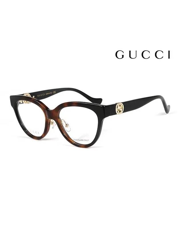 Eyewear Cat Eye Frame Glasses Brown Black - GUCCI - BALAAN 3