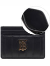 Quilted Leather Lola Card Case Black Light Gold - BURBERRY - BALAAN 2