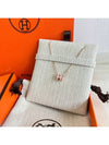 Mini Pop H Pendant Rose Gold Rose Dragee - HERMES - BALAAN 4