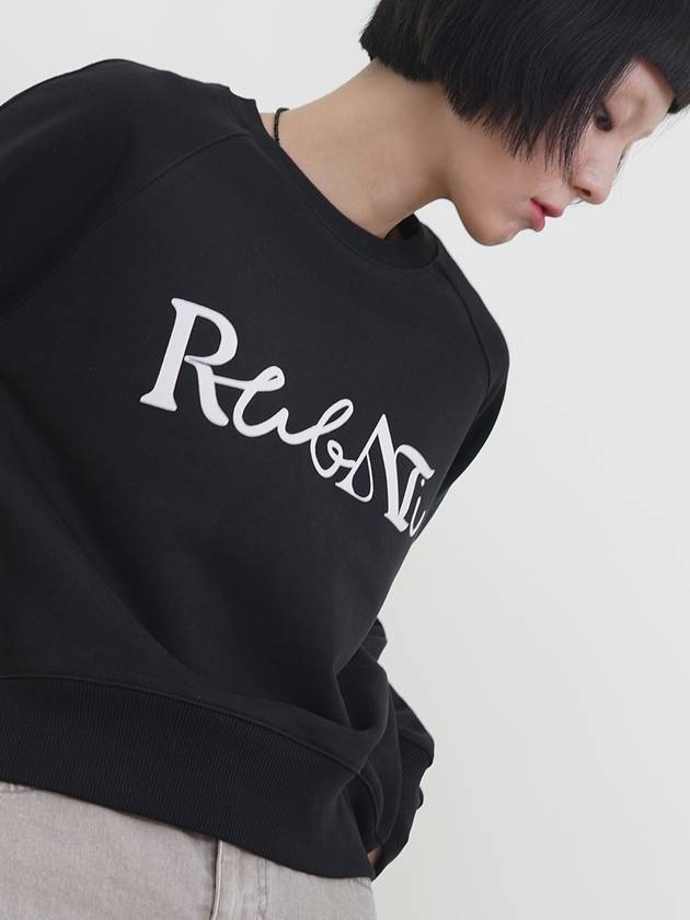 Lettering Logo Sweatshirt BLACK - RUBATI - BALAAN 6